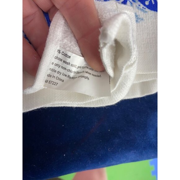 DG Set of 2 Snowman Blue White Kitchen Dish Towels - Picture 5 of 5